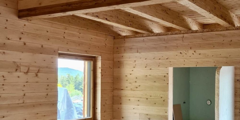 Zirbenholzverleidung-Innenausbau-Neubau